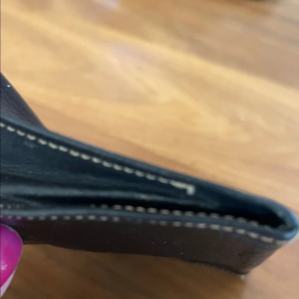 Dior Black and Brown Leather Wallet